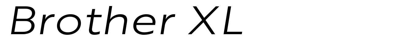 Brother XL&XS Book Italic XL